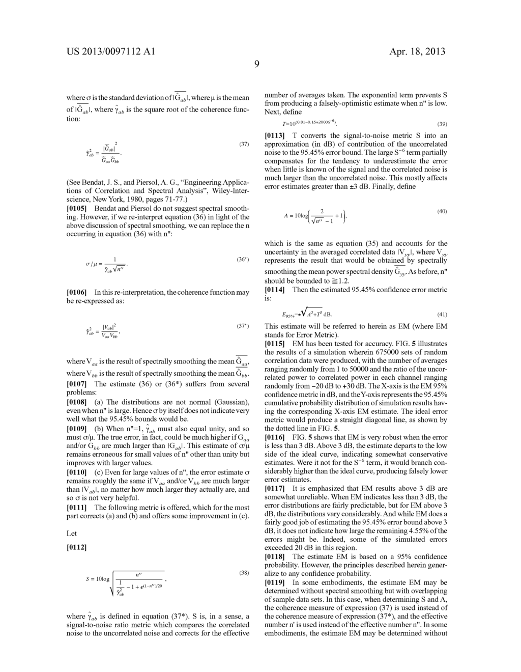 Determination of Statistical Upper Bound for Estimate of Noise Power     Spectral Density - diagram, schematic, and image 23