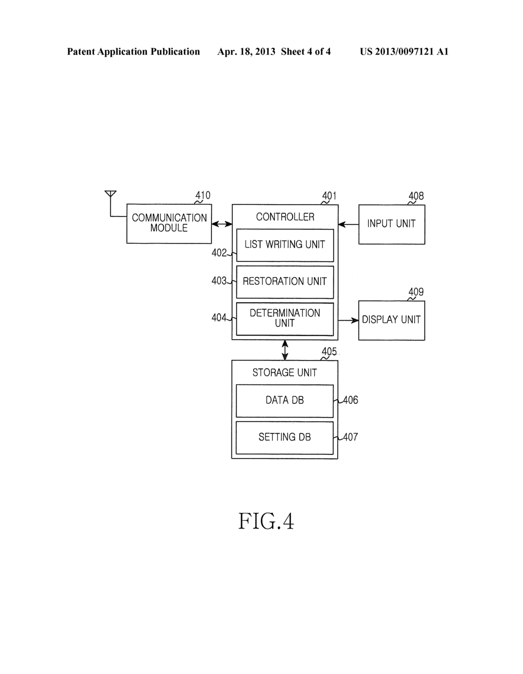 SYSTEM RESTORATION APPARATUS FOR A PORTABLE TERMINAL AND METHOD THEREOF - diagram, schematic, and image 05