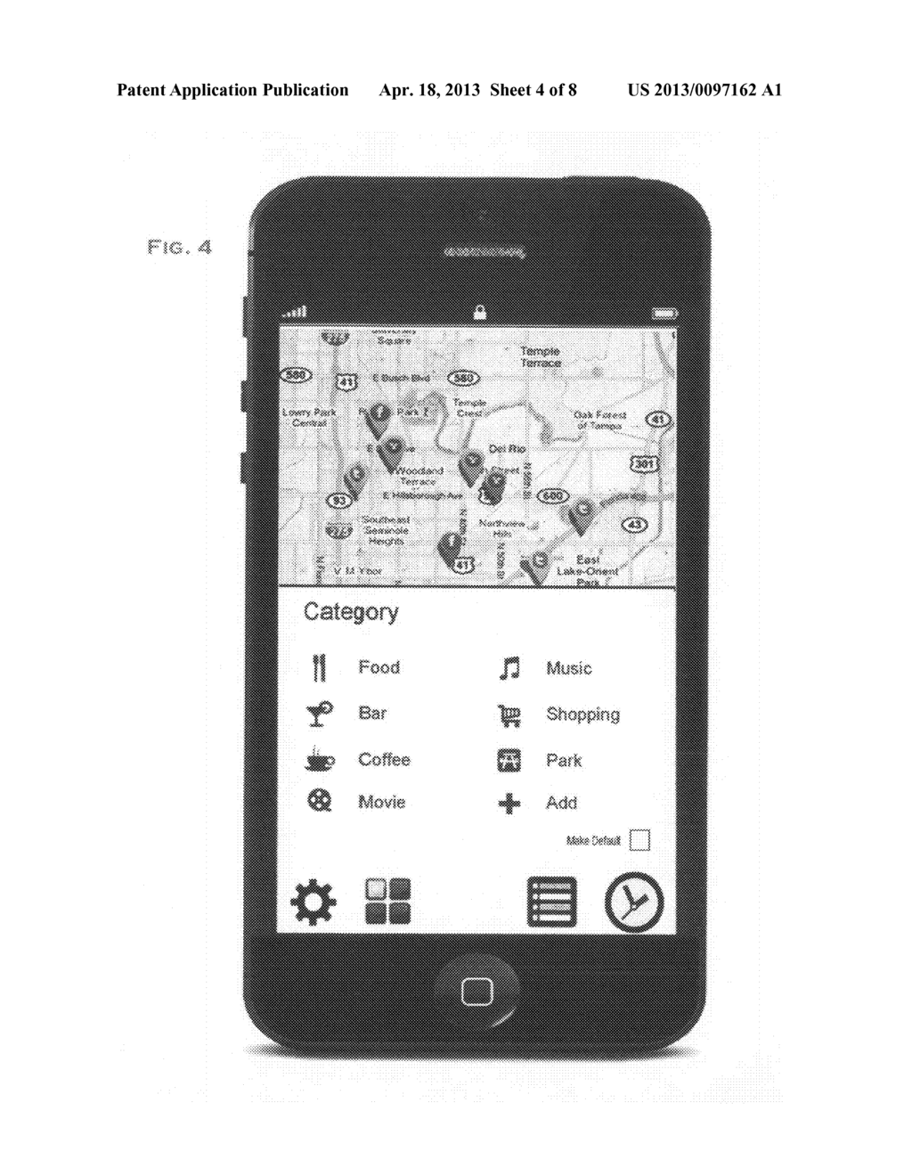 Method and system for generating and presenting search results that are     based on location-based information from social networks, media, the     internet, and/or actual on-site location - diagram, schematic, and image 05