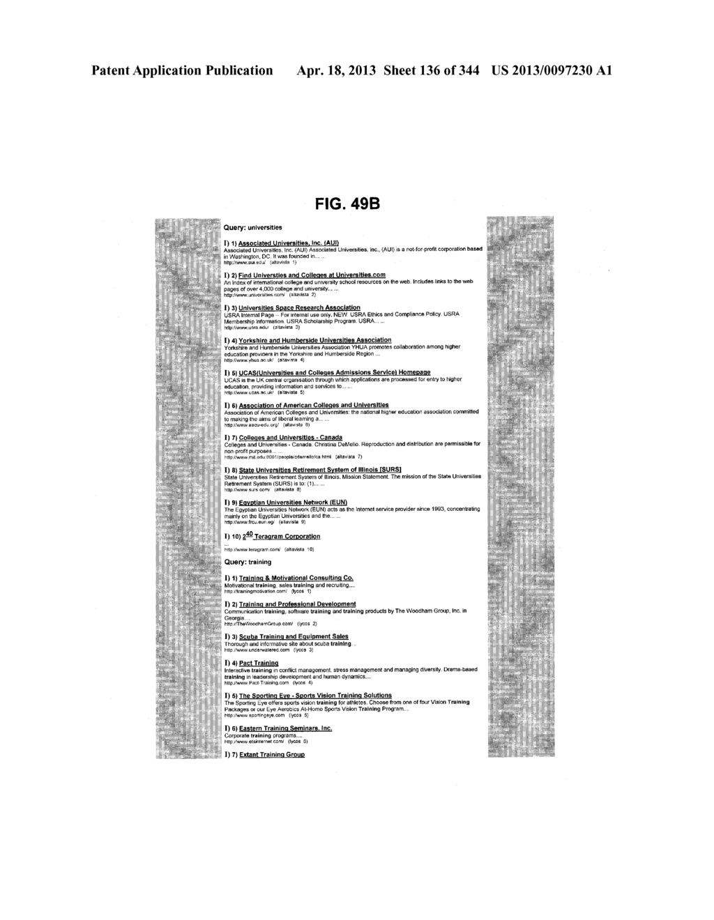 Metasearch Engine for Ordering At Least One Item Returned In Search     Results Using At Least One Query on Multiple Unique Hosts and for     Displaying Advertising - diagram, schematic, and image 137