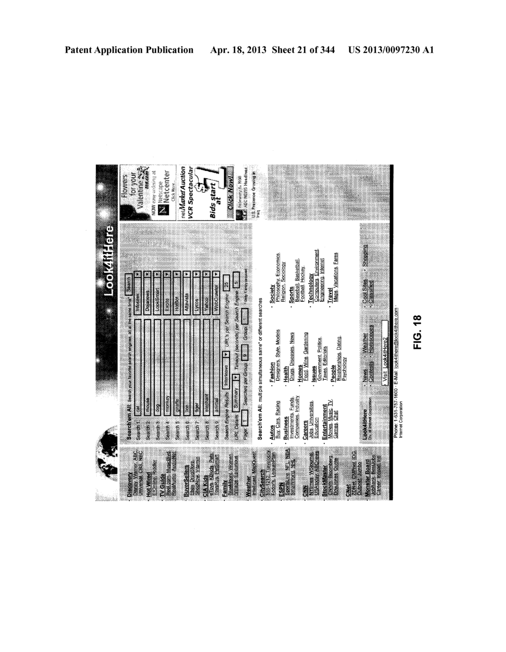 Metasearch Engine for Ordering At Least One Item Returned In Search     Results Using At Least One Query on Multiple Unique Hosts and for     Displaying Advertising - diagram, schematic, and image 22