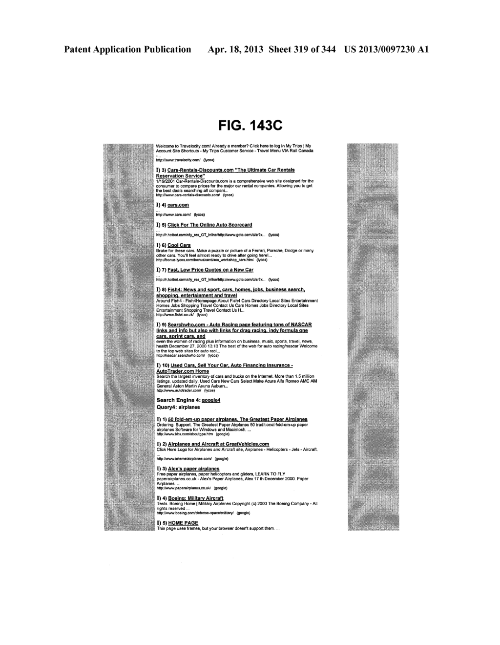 Metasearch Engine for Ordering At Least One Item Returned In Search     Results Using At Least One Query on Multiple Unique Hosts and for     Displaying Advertising - diagram, schematic, and image 320