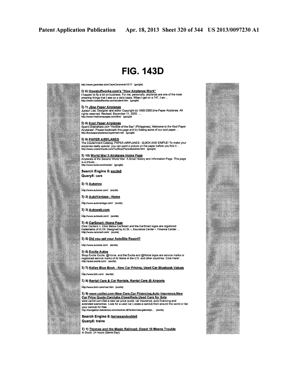 Metasearch Engine for Ordering At Least One Item Returned In Search     Results Using At Least One Query on Multiple Unique Hosts and for     Displaying Advertising - diagram, schematic, and image 321