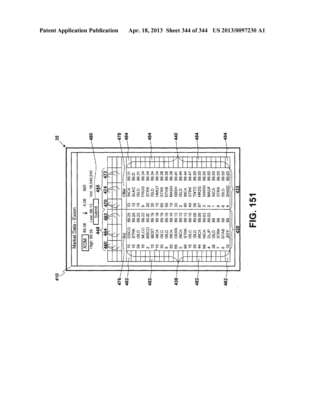 Metasearch Engine for Ordering At Least One Item Returned In Search     Results Using At Least One Query on Multiple Unique Hosts and for     Displaying Advertising - diagram, schematic, and image 345