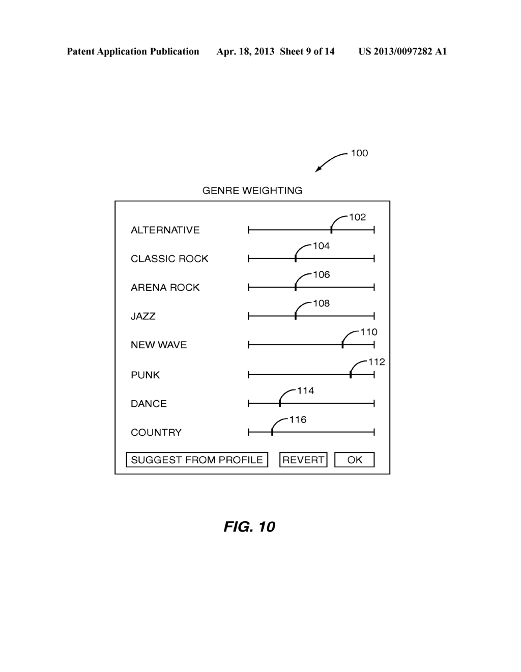 Graphical User Interface System For Allowing Management Of A Media Item     Playlist Based On A Preference Scoring System - diagram, schematic, and image 10