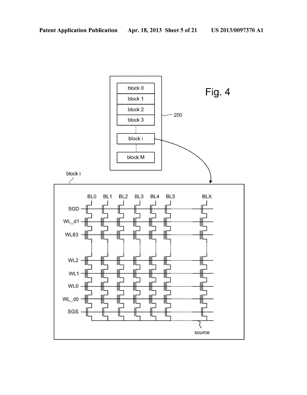 FABRICATING AND OPERATING A MEMORY ARRAY HAVING A MULTI-LEVEL CELL REGION     AND A SINGLE-LEVEL CELL REGION - diagram, schematic, and image 06