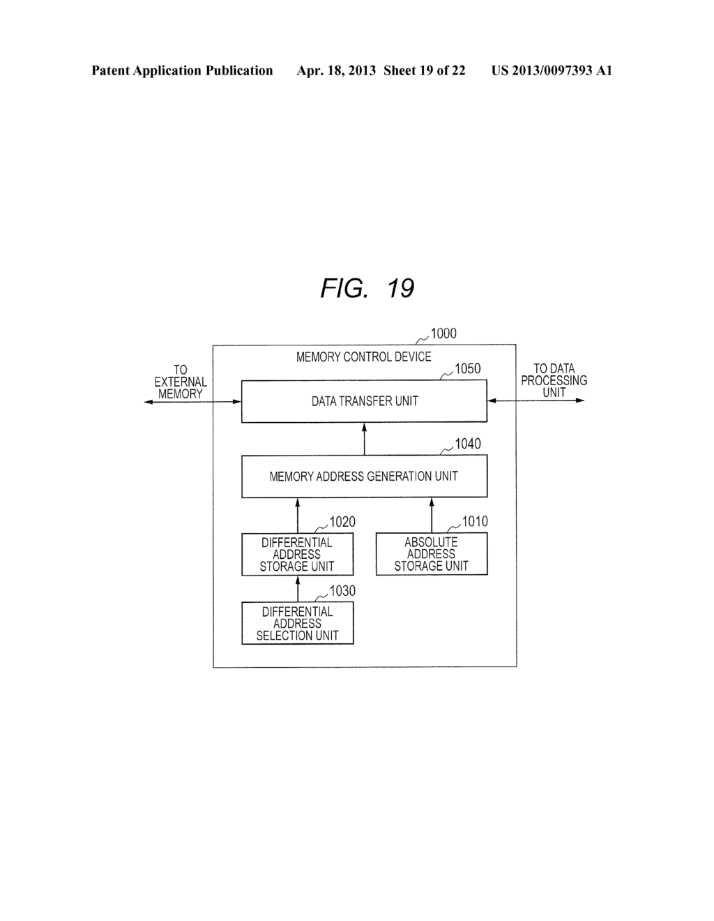 MEMORY CONTROL DEVICE, MEMORY CONTROL METHOD, DATA PROCESSING DEVICE, AND     IMAGE PROCESSING SYSTEM - diagram, schematic, and image 20