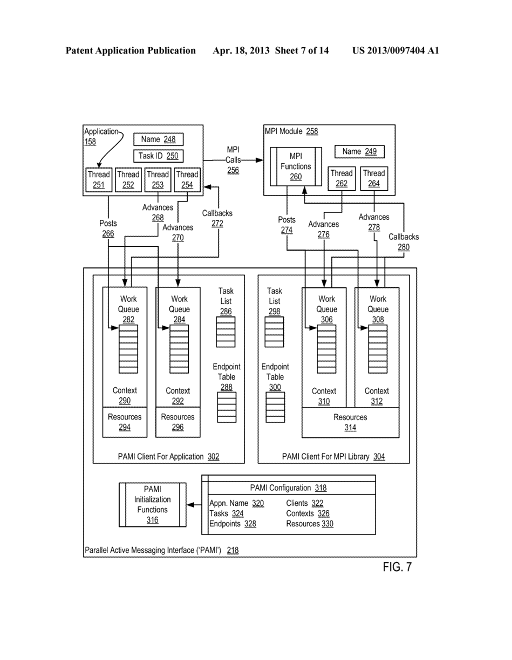 DATA COMMUNICATIONS IN A PARALLEL ACTIVE MESSAGING INTERFACE OF A PARALLEL     COMPUTER - diagram, schematic, and image 08