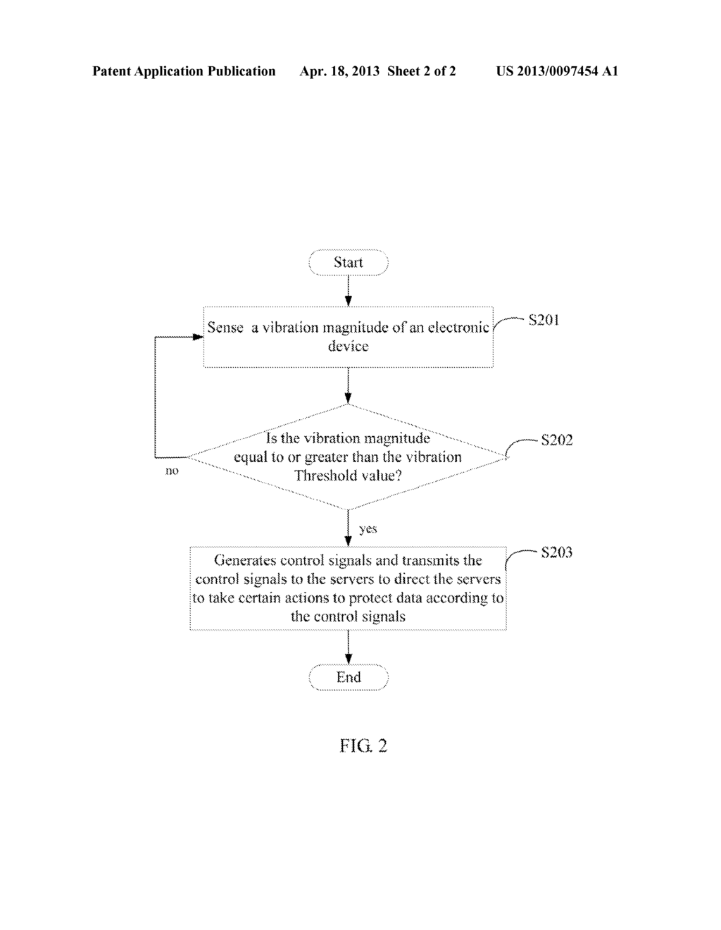 ELECTRONIC DEVICE AND METHOD FOR PROTECTING SERVERS AGAINST VIBRATION     DAMAGE - diagram, schematic, and image 03