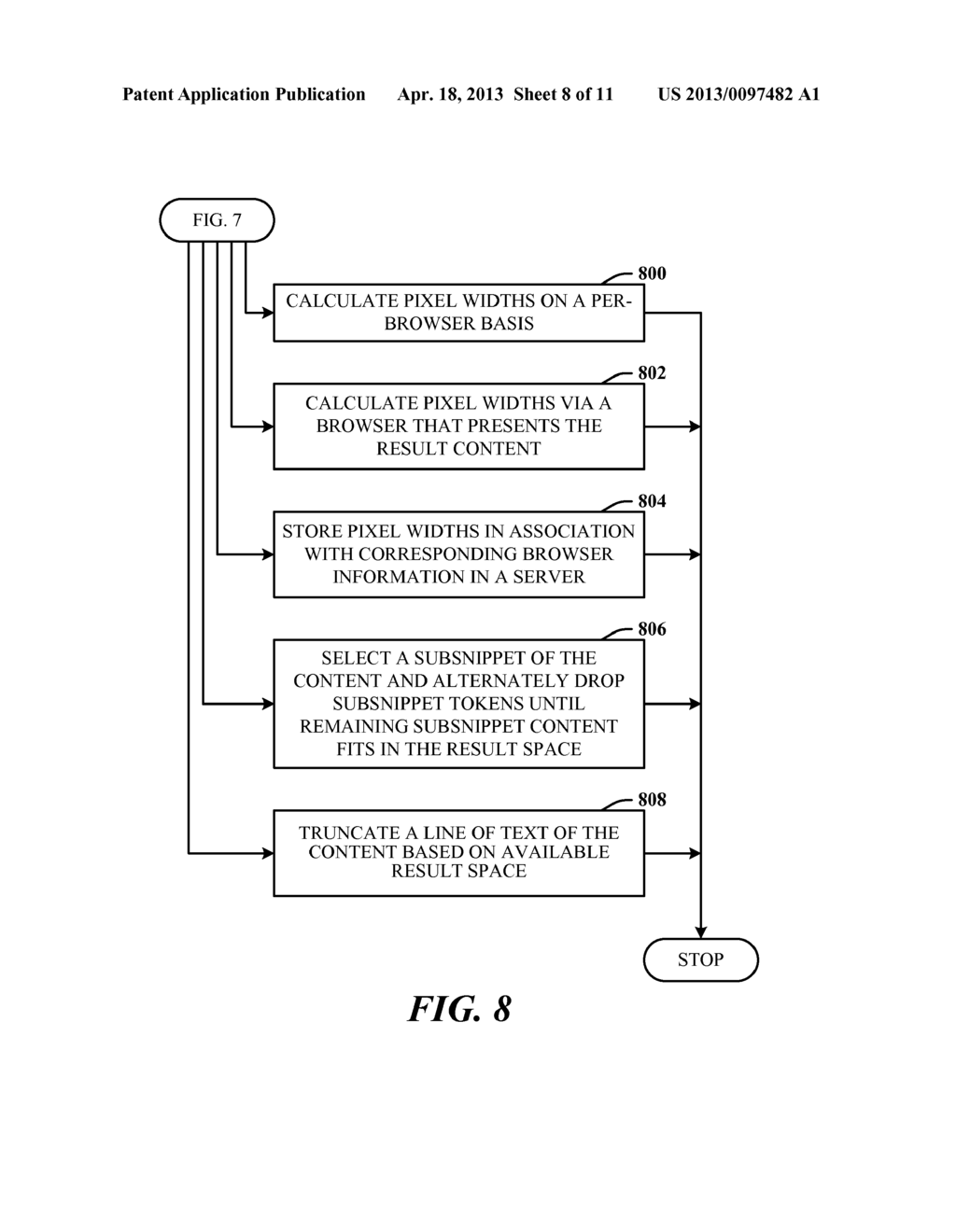 SEARCH RESULT ENTRY TRUNCATION USING PIXEL-BASED APPROXIMATION - diagram, schematic, and image 09