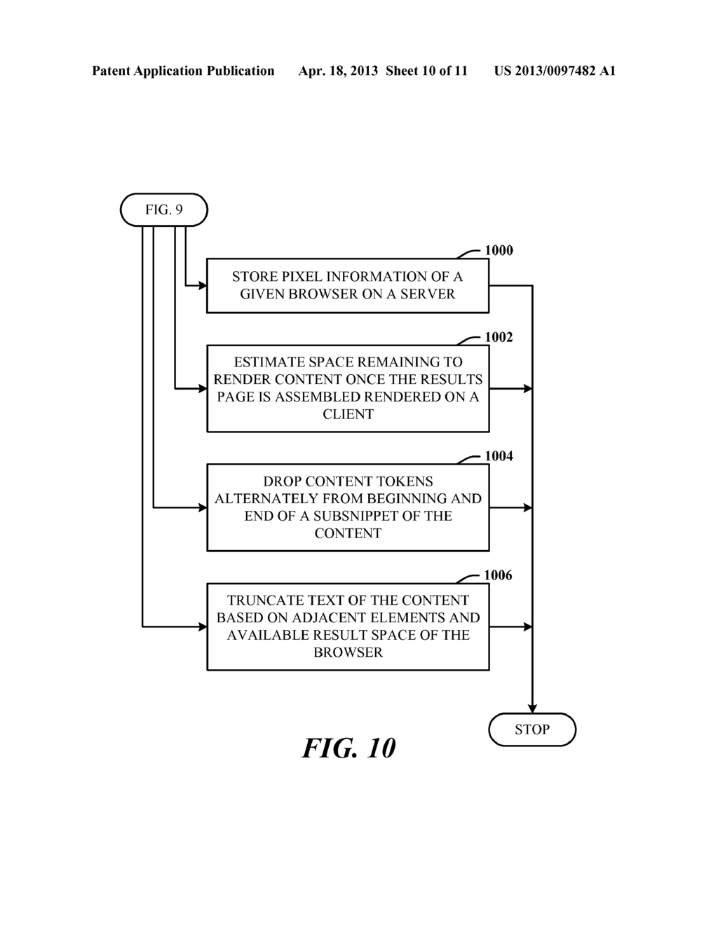 SEARCH RESULT ENTRY TRUNCATION USING PIXEL-BASED APPROXIMATION - diagram, schematic, and image 11