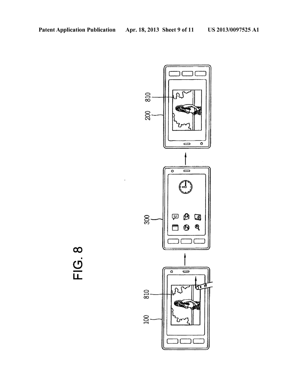 DATA TRANSFERRING METHOD USING DIRECTION INFORMATION AND MOBILE DEVICE     USING THE SAME - diagram, schematic, and image 10