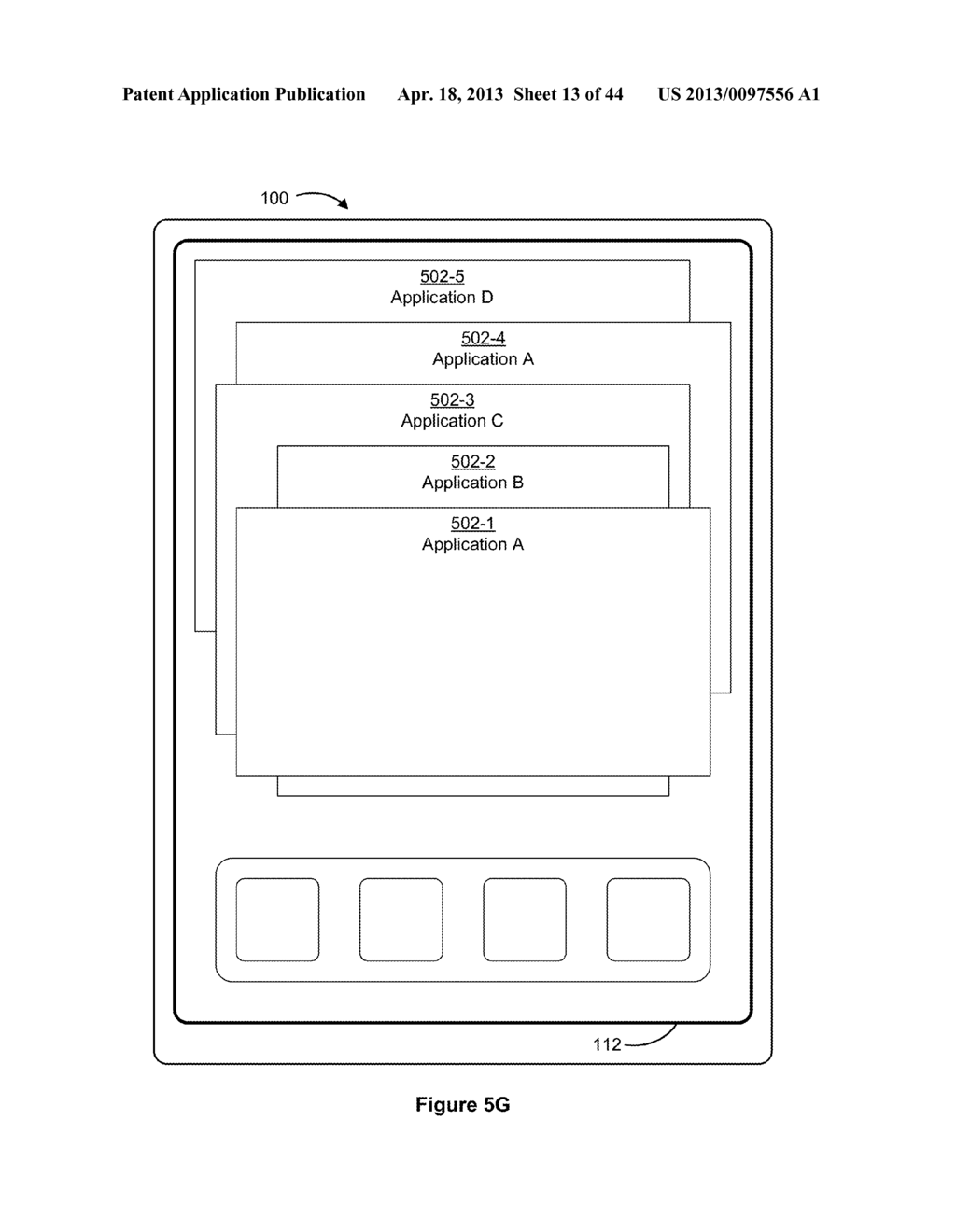 Device, Method, and Graphical User Interface for Controlling Display of     Application Windows - diagram, schematic, and image 14