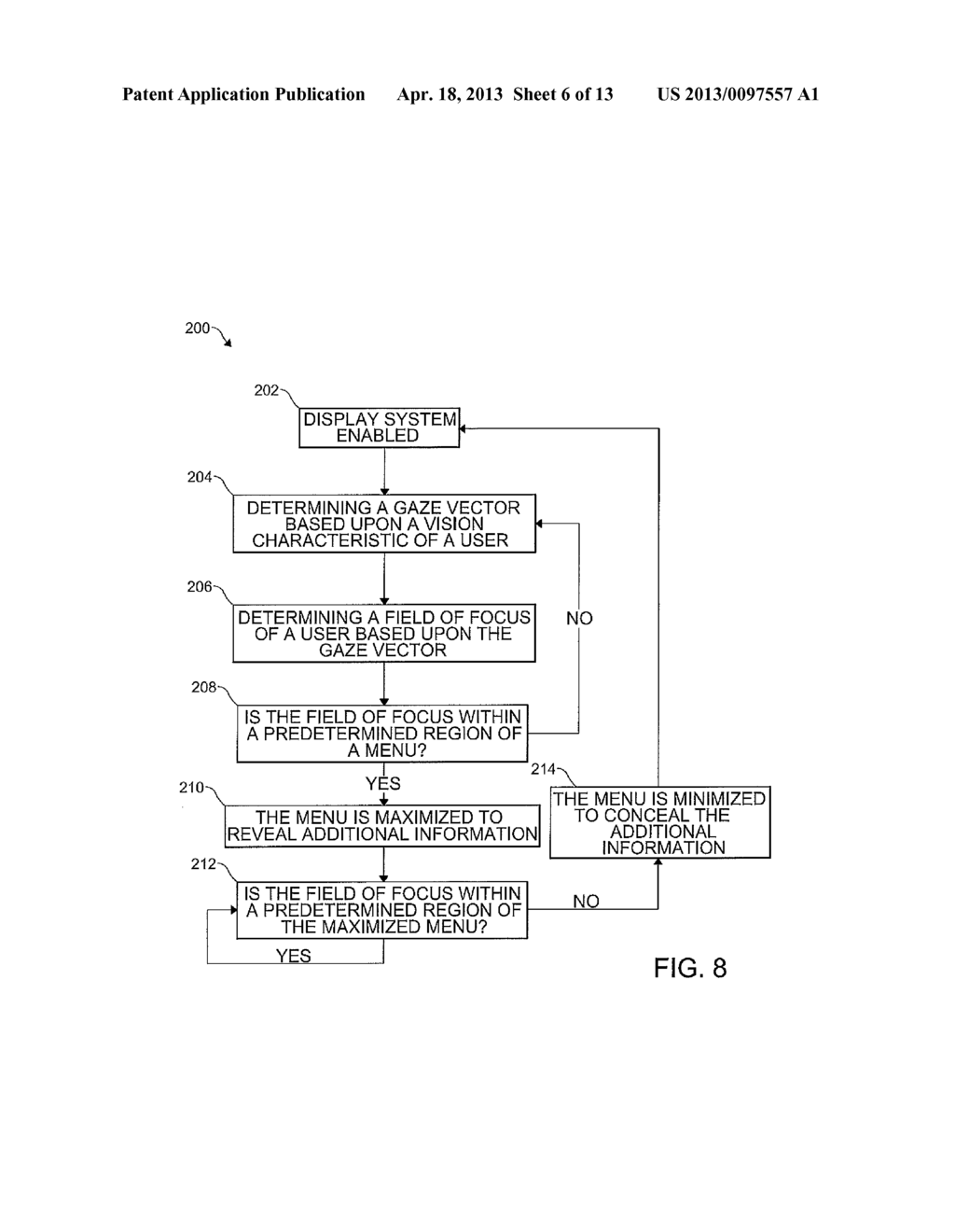 METHOD OF CONTROLLING A DISPLAY COMPONENT OF AN ADAPTIVE DISPLAY SYSTEM - diagram, schematic, and image 07