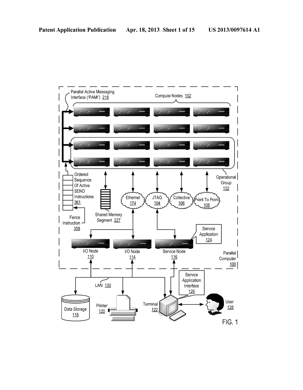 FENCING DATA TRANSFERS IN A PARALLEL ACTIVE MESSAGING INTERFACE OF A     PARALLEL COMPUTER - diagram, schematic, and image 02