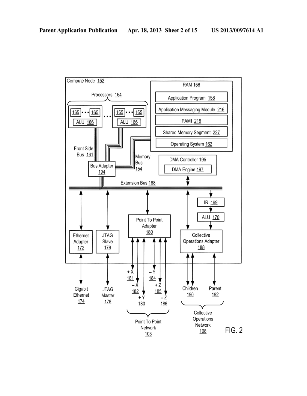 FENCING DATA TRANSFERS IN A PARALLEL ACTIVE MESSAGING INTERFACE OF A     PARALLEL COMPUTER - diagram, schematic, and image 03