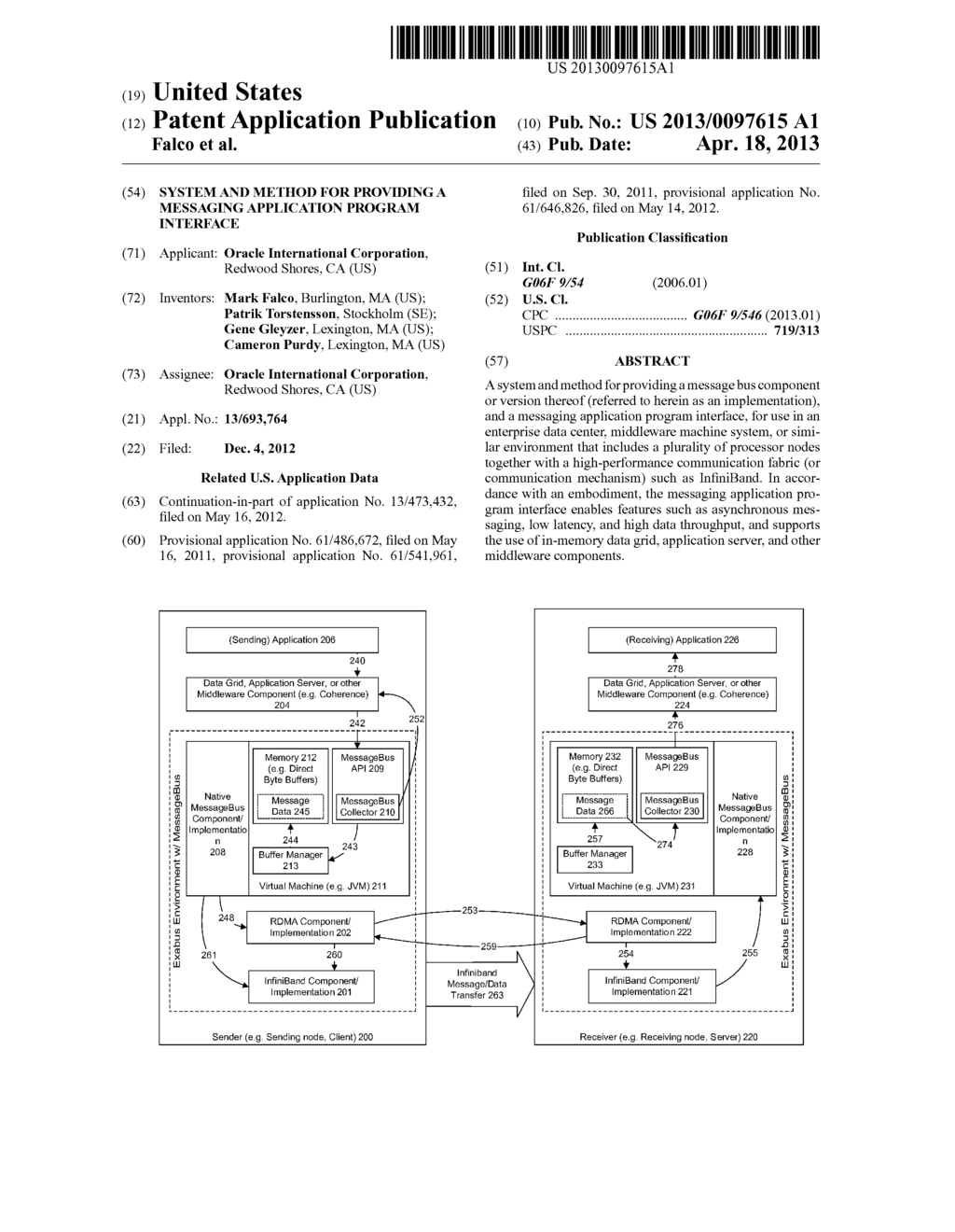 SYSTEM AND METHOD FOR PROVIDING A MESSAGING APPLICATION PROGRAM INTERFACE - diagram, schematic, and image 01