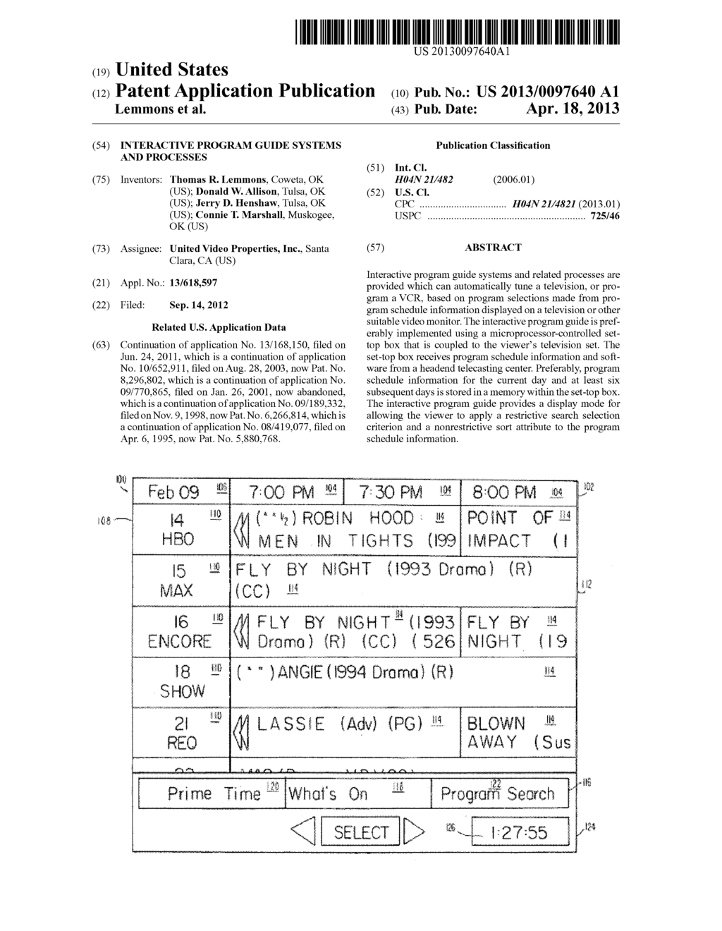 INTERACTIVE PROGRAM GUIDE SYSTEMS AND PROCESSES - diagram, schematic, and image 01