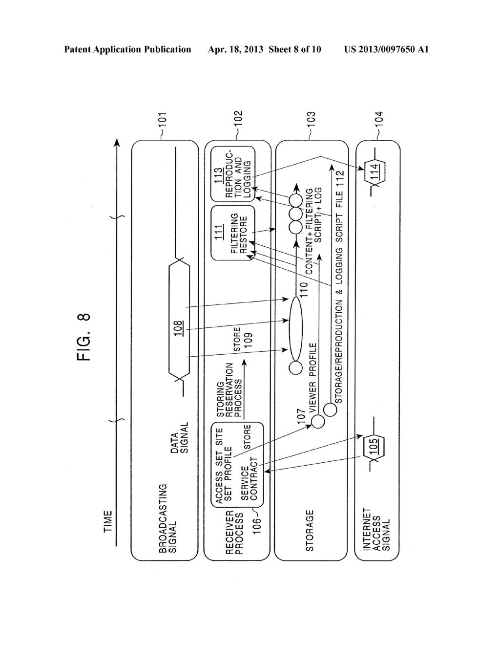 RECEIVING APPARATUS AND METHOD, INFORMATION DISTRIBUTION METHOD, FILTERING     AND STORING PROGRAM, AND RECORDING MEDIUM - diagram, schematic, and image 09