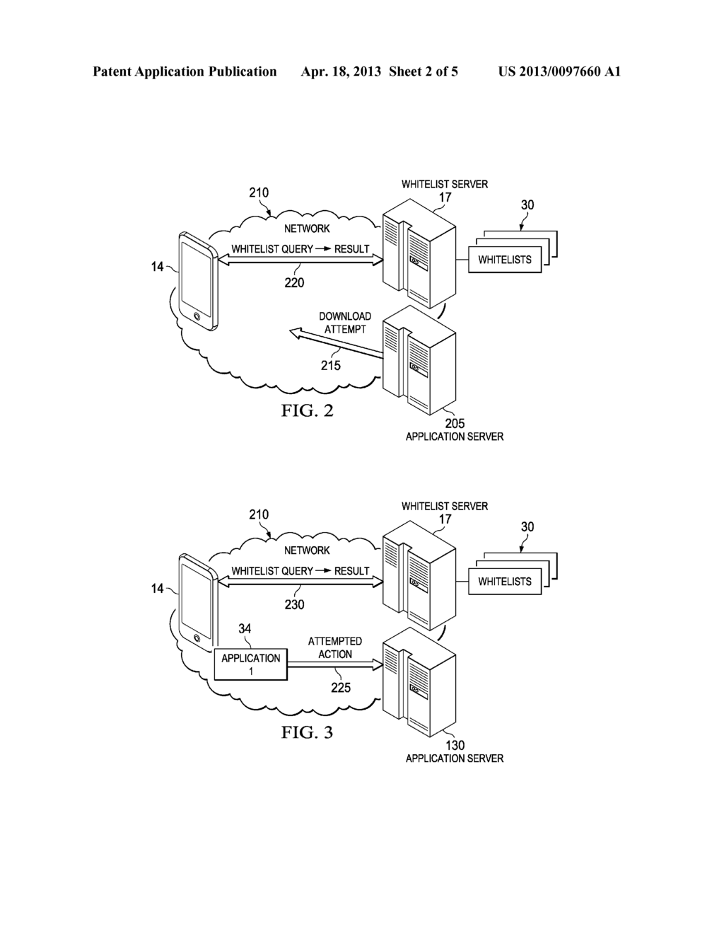 SYSTEM AND METHOD FOR WHITELISTING APPLICATIONS IN A MOBILE NETWORK     ENVIRONMENT - diagram, schematic, and image 03