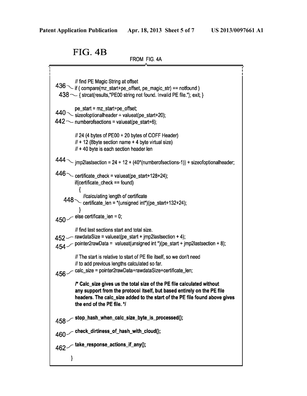 SYSTEM AND METHOD FOR DETECTING A FILE EMBEDDED IN AN ARBITRARY LOCATION     AND DETERMINING THE REPUTATION OF THE FILE - diagram, schematic, and image 06