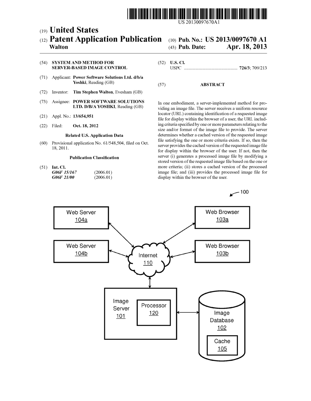 SYSTEM AND METHOD FOR SERVER-BASED IMAGE CONTROL - diagram, schematic, and image 01