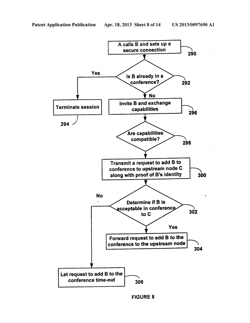 SECURITY AND SUPPORT FOR FLEXIBLE CONFERENCING TOPOLOGIES SPANNING     PROXIES, FIREWALLS AND GATEWAYS - diagram, schematic, and image 09