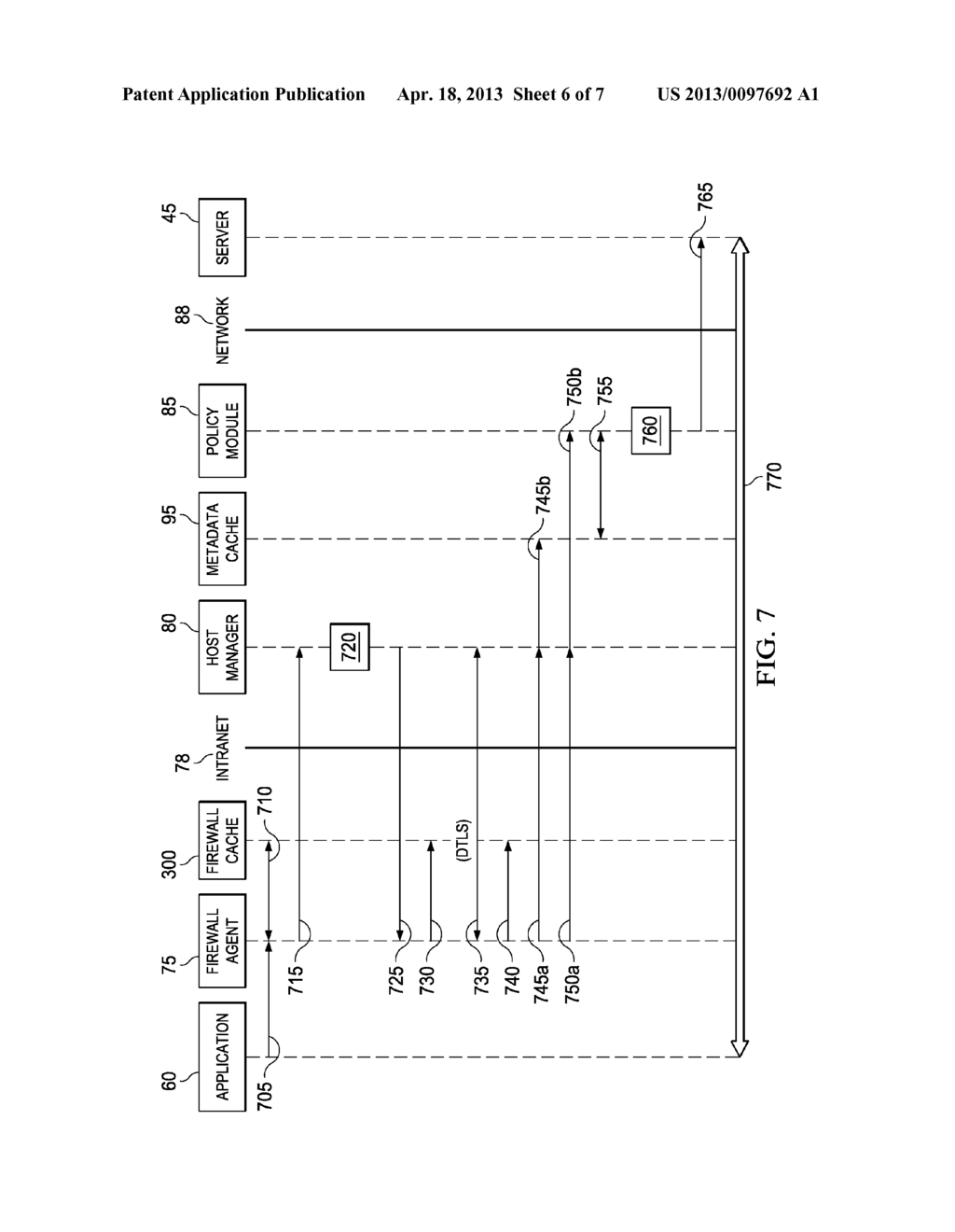 SYSTEM AND METHOD FOR HOST-INITIATED FIREWALL DISCOVERY IN A NETWORK     ENVIRONMENT - diagram, schematic, and image 07
