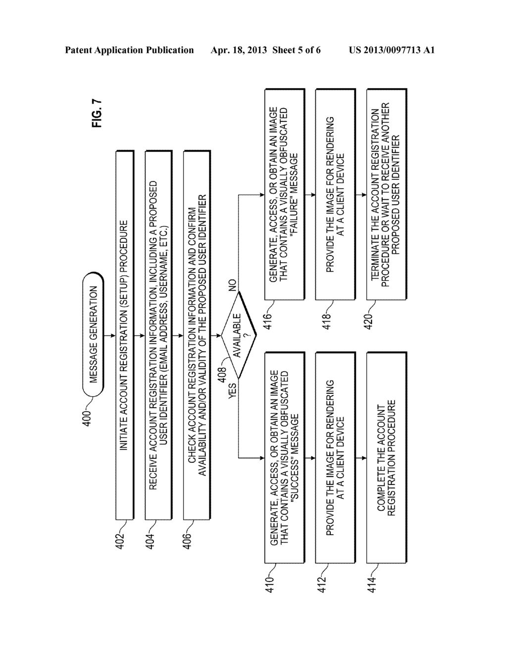 GENERATION OF A HUMAN READABLE OUTPUT MESSAGE IN A FORMAT THAT IS     UNREADABLE BY A COMPUTER-BASED DEVICE - diagram, schematic, and image 06