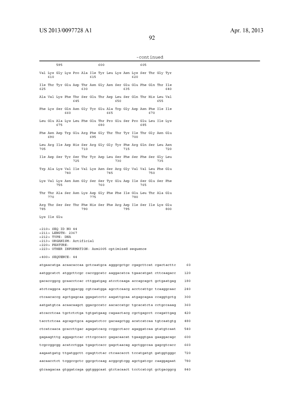 AXMI115 VARIANT INSECTICIDAL GENE AND METHODS FOR ITS USE - diagram, schematic, and image 95