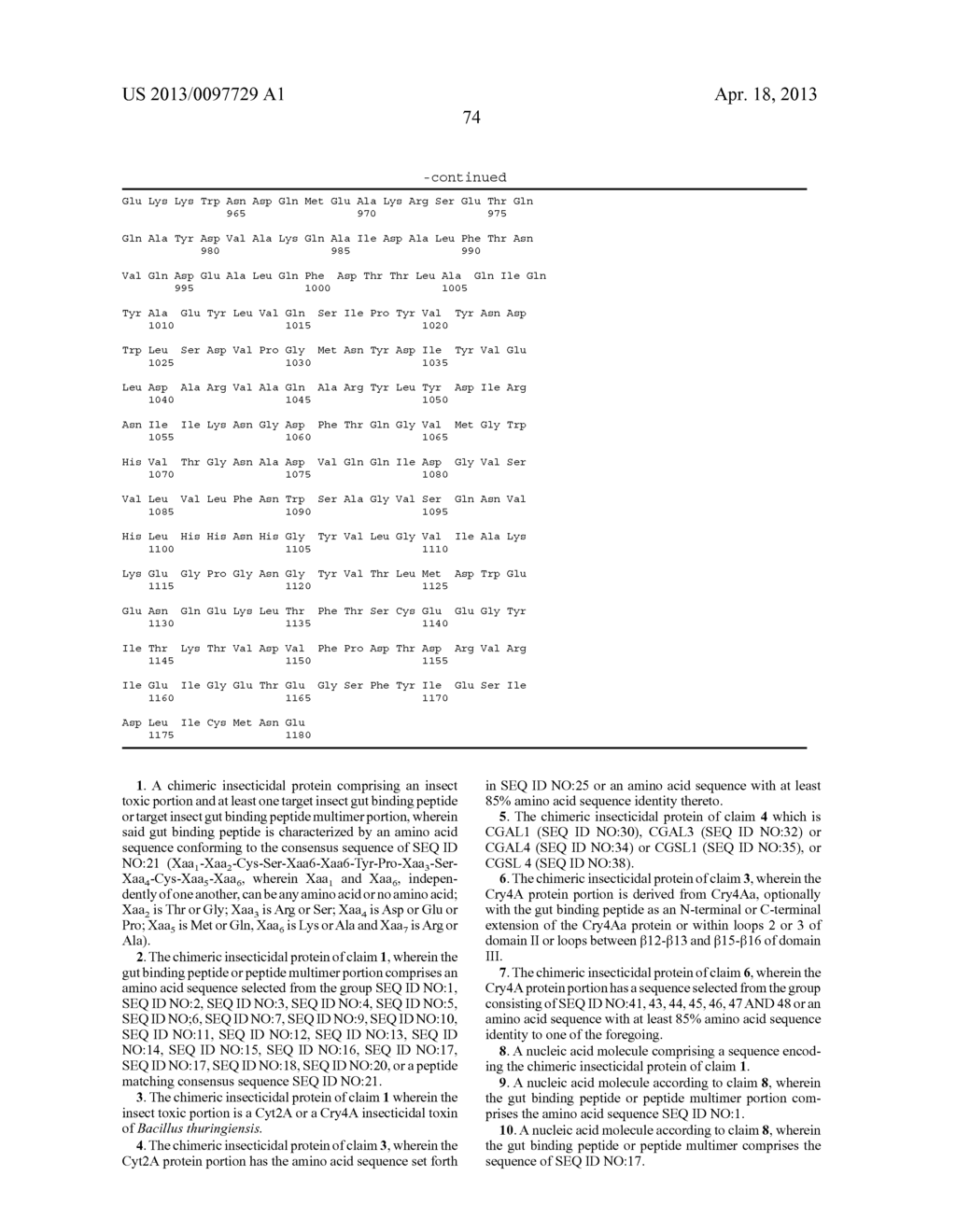 Aphicidal Toxins and Methods - diagram, schematic, and image 101