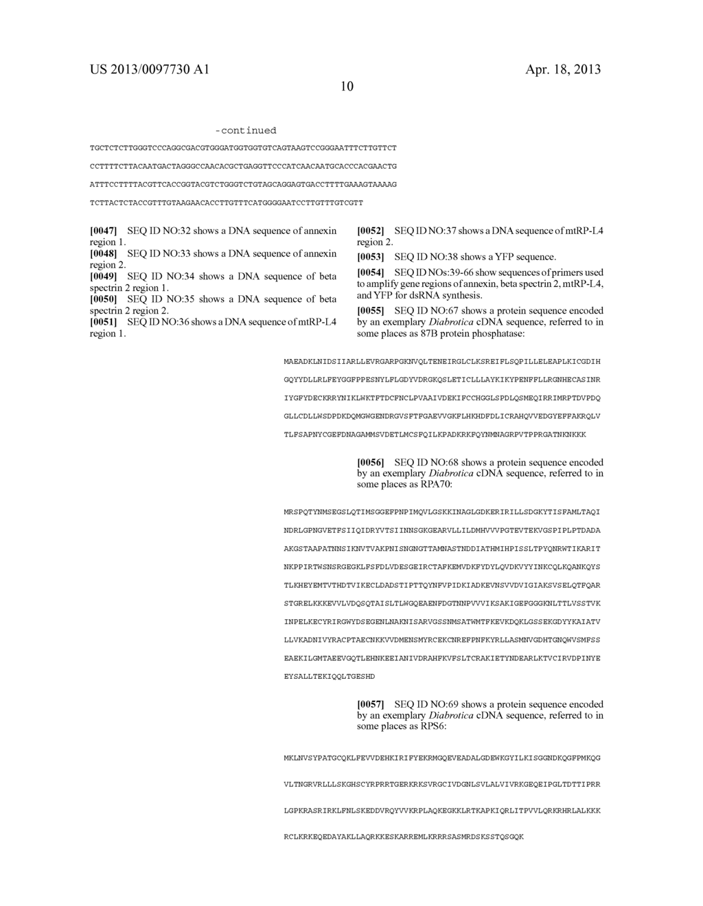 NUCLEIC ACID MOLECULES THAT TARGET RPS6 AND CONFER RESISTANCE TO     COLEOPTERAN PESTS - diagram, schematic, and image 18