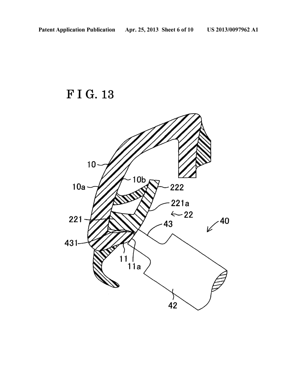MOULDING FOR VEHICLE AND METHOD FOR ATTACHING MOULDING END CAP - diagram, schematic, and image 07