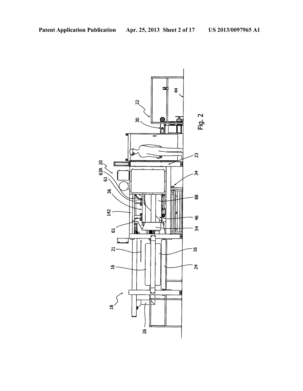 Apparatus for forming elongate plastic film into a tube around variable     size articles - diagram, schematic, and image 03