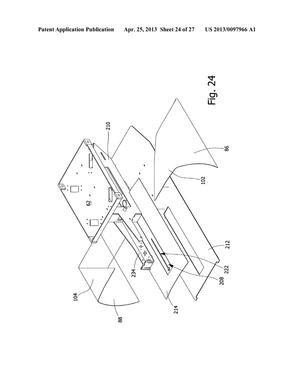 Apparatus for joining overlapped side edges of plastic film sheet formed     into elongate tube - diagram, schematic, and image 25