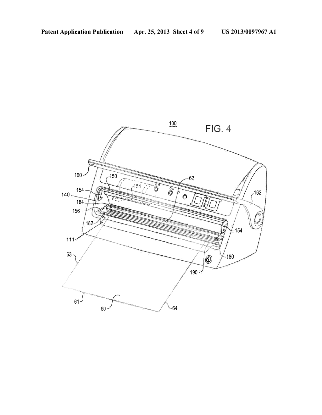 Vacuum Packaging Appliance with Roll Storage - diagram, schematic, and image 05