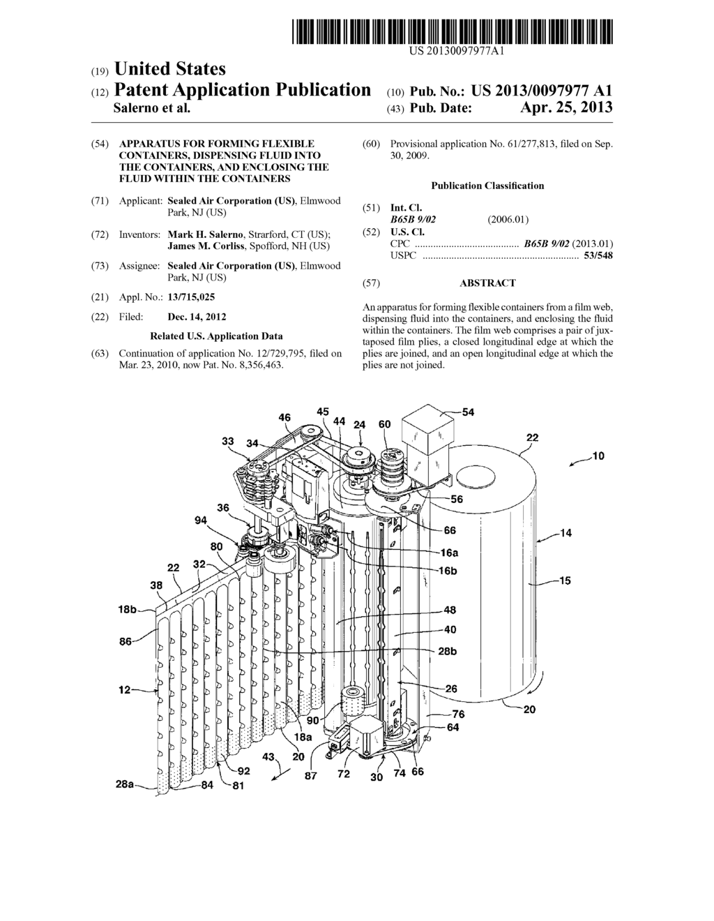 Apparatus for Forming Flexible Containers, Dispensing Fluid into the     Containers, and Enclosing the Fluid within the Containers - diagram, schematic, and image 01