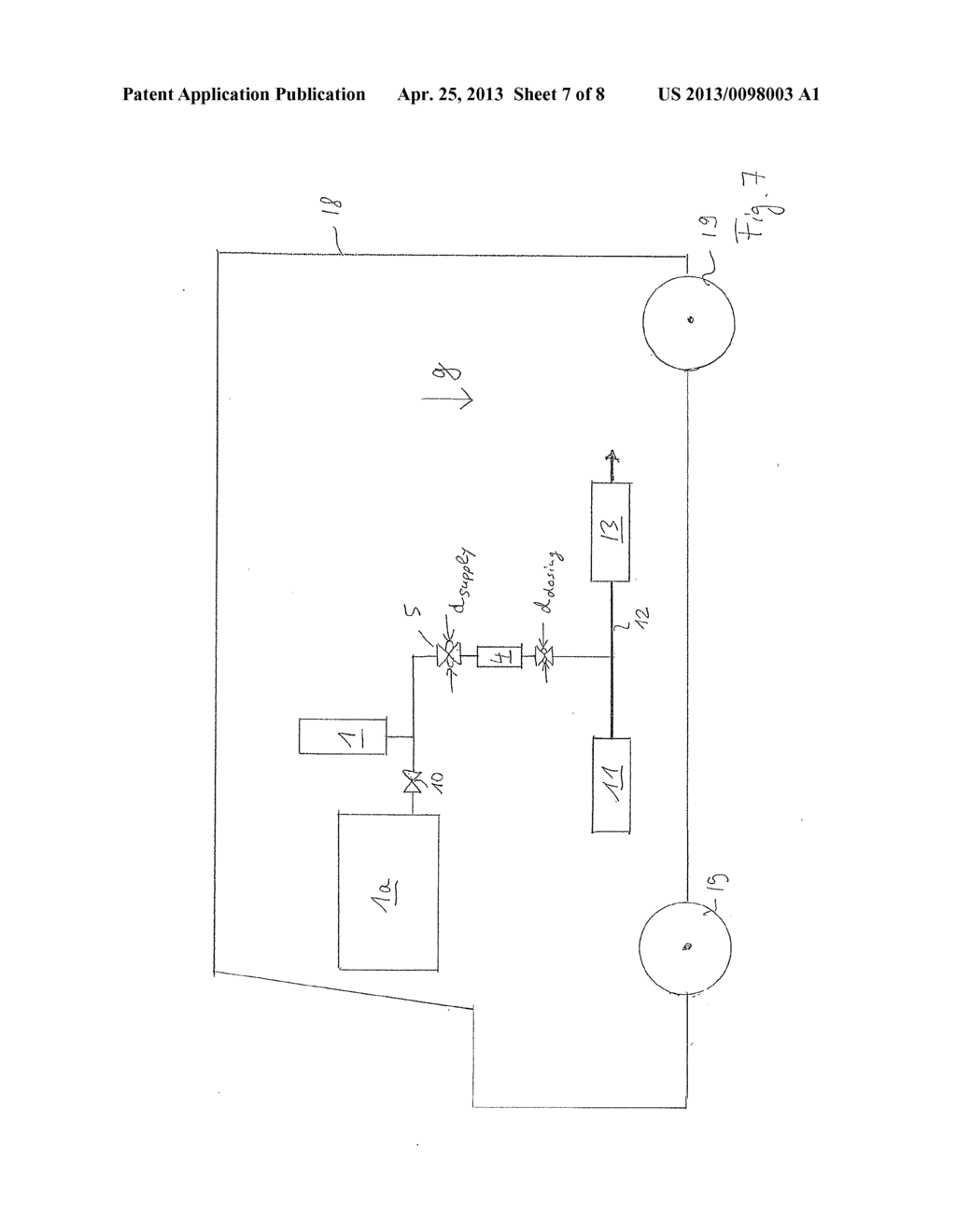 METHOD AND DEVICE FOR CONTROLLED DOSING OF A GAS WITH FLUCTUATING SUPPLY     PRESSURE - diagram, schematic, and image 08