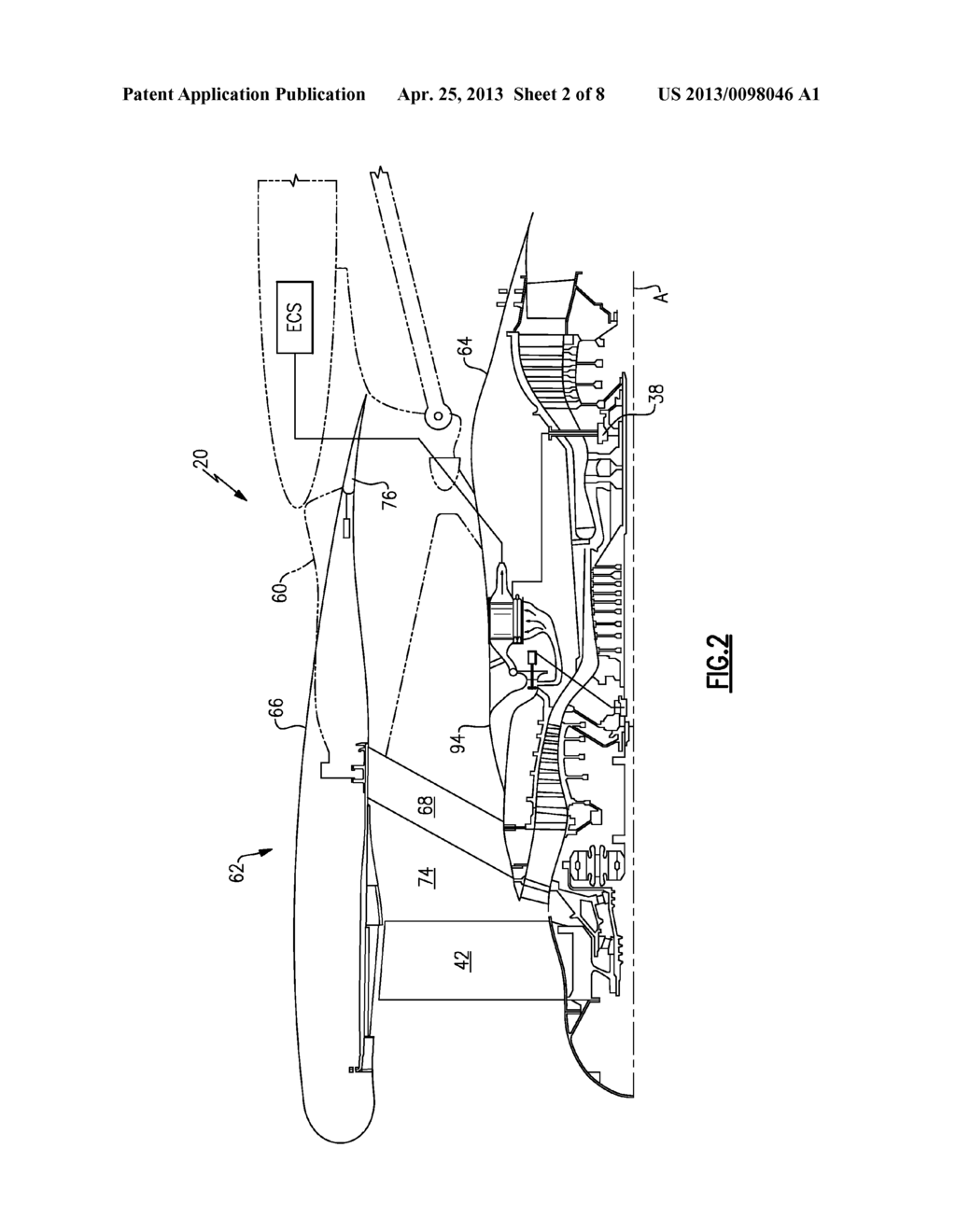 INTEGRATED THERMAL SYSTEM FOR A GAS TURBINE ENGINE - diagram, schematic, and image 03