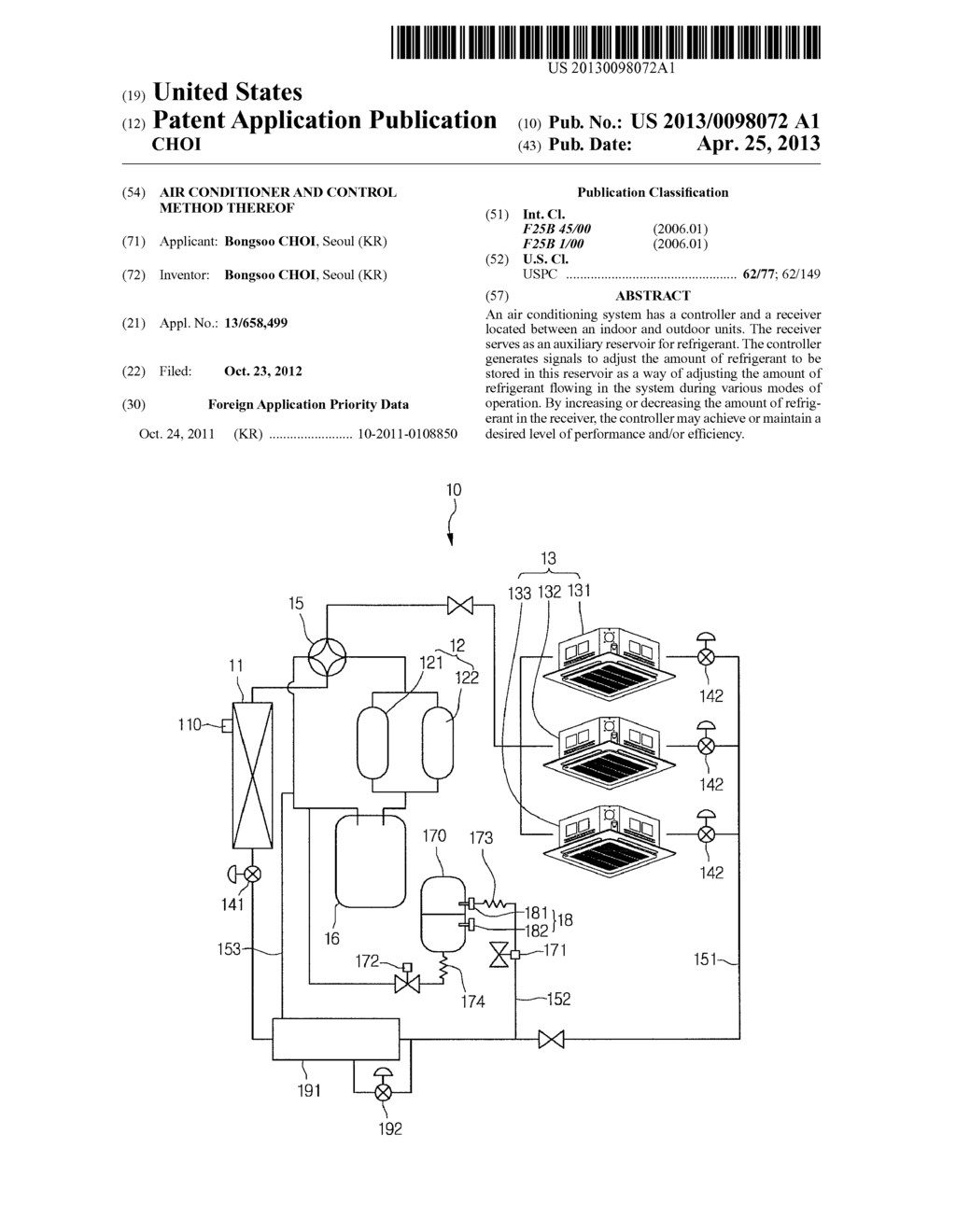 AIR CONDITIONER AND CONTROL METHOD THEREOF - diagram, schematic, and image 01