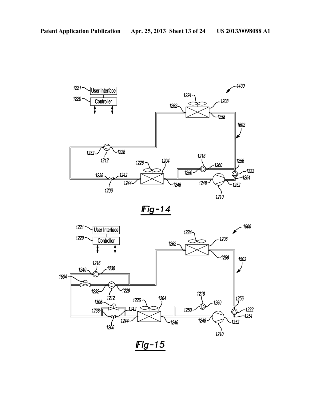 MULTI-STAGE COOLING SYSTEM WITH TANDEM COMPRESSORS AND OPTIMIZED CONTROL     OF SENSIBLE COOLING AND DEHUMIDIFICATION - diagram, schematic, and image 14