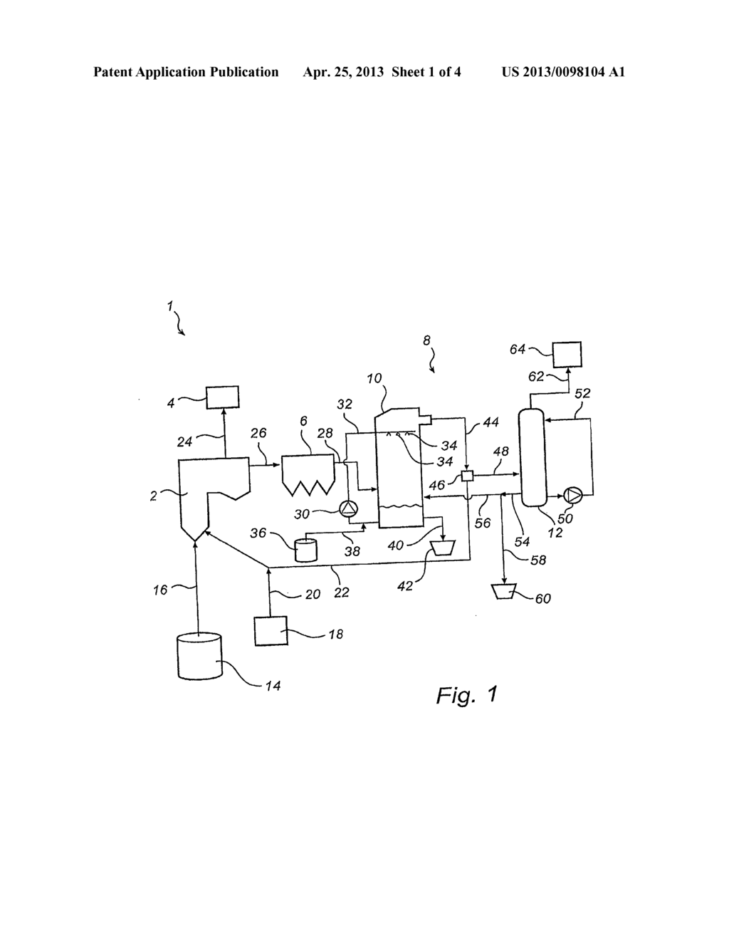 METHOD AND SYSTEM FOR CONDENSING WATER VAPOUR FROM A CARBON DIOXIDE RICH     FLUE GAS - diagram, schematic, and image 02