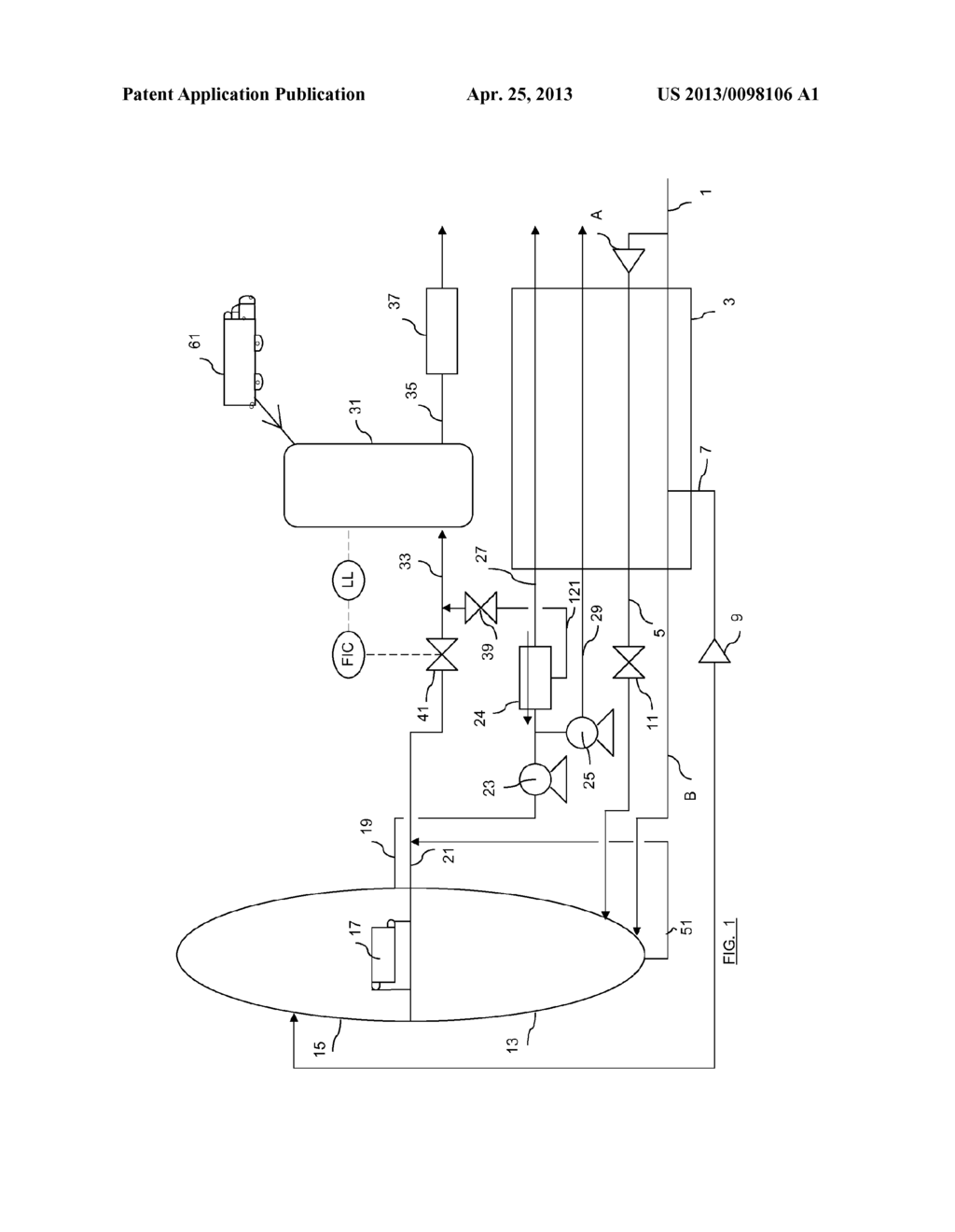 APPARATUS AND PROCESS FOR SEPARATING AIR BY CRYOGENIC DISTILLATION - diagram, schematic, and image 02