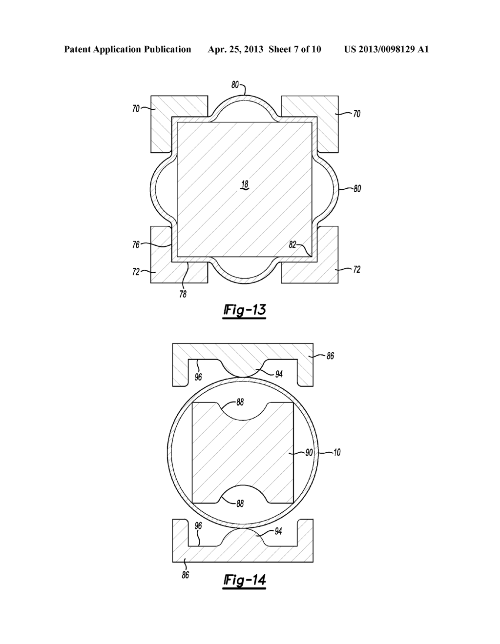 PROCESS FOR PRE-FORMING CYLINDRICAL TUBES INTO TUBULAR MEMBERS HAVING     SHARP CORNERS - diagram, schematic, and image 08