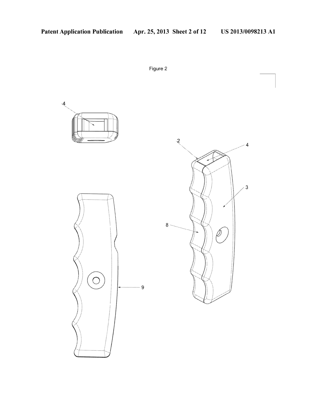 Wrench/Tool System with separate handle and interchangeable wrench/tool     ends - diagram, schematic, and image 03