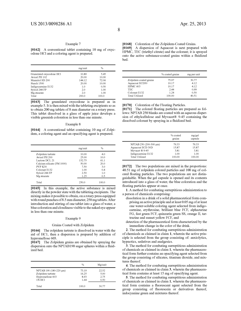 METHOD AND AGENT FOR DETECTING DRUGS IN BEVERAGES - diagram, schematic, and image 09