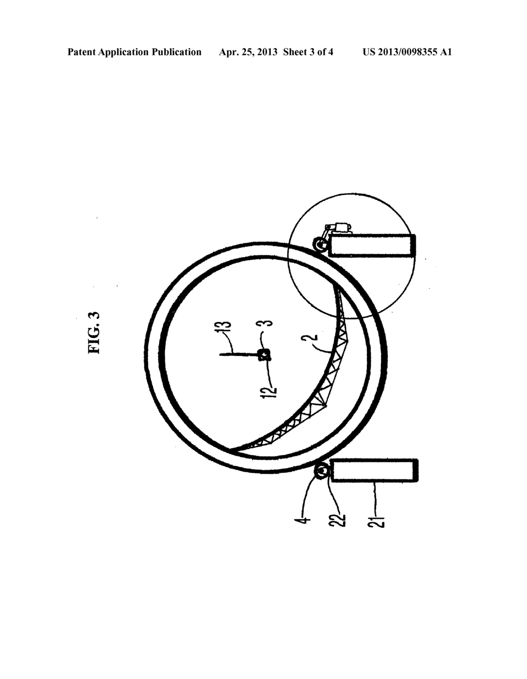 Parabolic Trough Solar Reflector With An Independently Supported Collector     Tube - diagram, schematic, and image 04