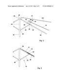 Umbrella with Wind-Compliant Canopy Attachment diagram and image