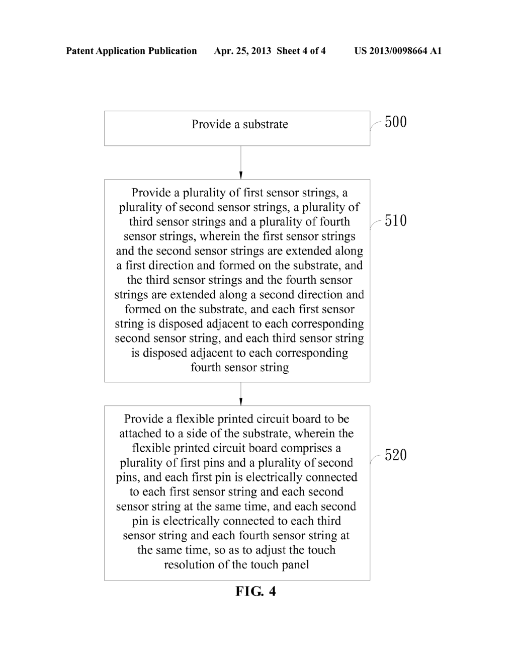 Resolution-Adjustable Touch Panel and Manufacturing Method Thereof - diagram, schematic, and image 05