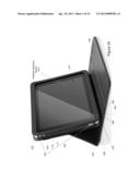 Protective Cover for Electronic Tablet with Adjustable Viewing Stand diagram and image